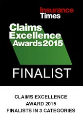 Claims excellence finalist 2015